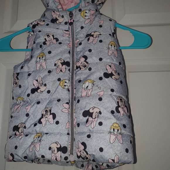Disney baby Minnie Mouse & daisy 3T puffer Vest - Picture 2 of 4